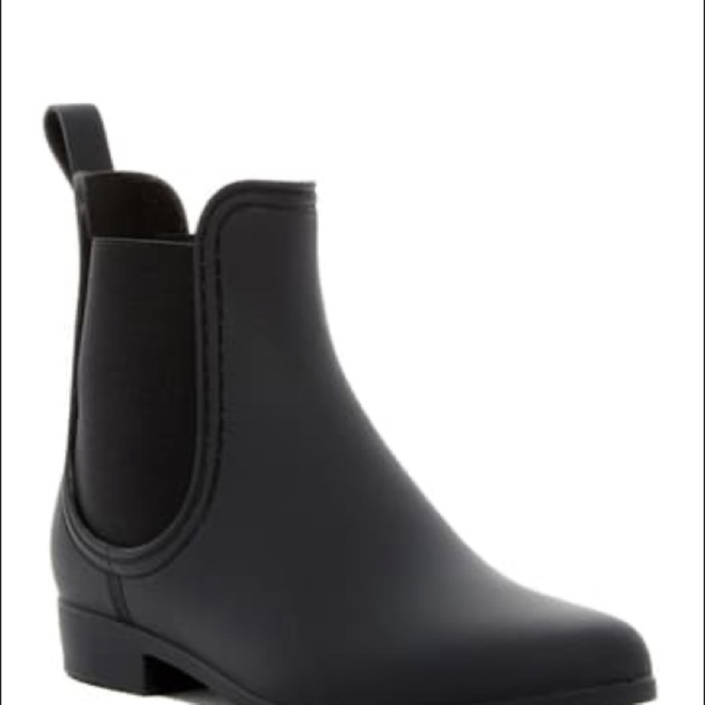 New Jeffrey Campbell Play black Chelsea Rain boots